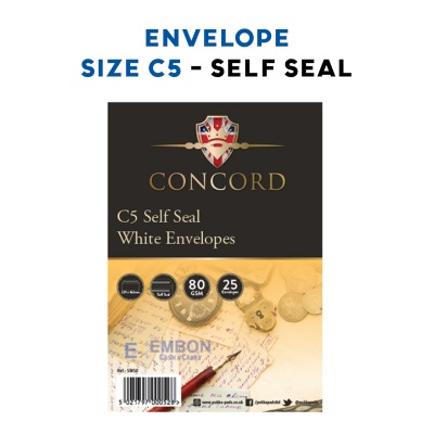 (image for) PUK ENVELOPE WHITE S/SEAL 25S