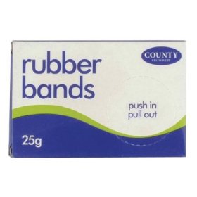 (image for) CTY RUBBER BANDS ASSTD - 25G