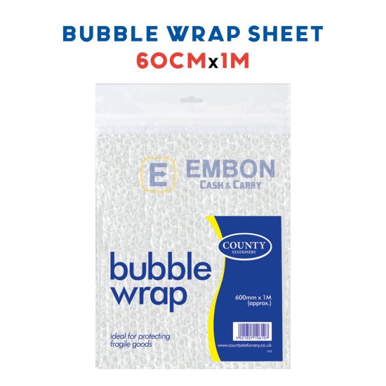 (image for) CTY BUBBLE WRAP SHEET 60CM - 1M