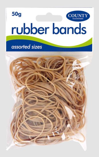 (image for) CTY RUBBER BANDS 50G NATURL - 50G