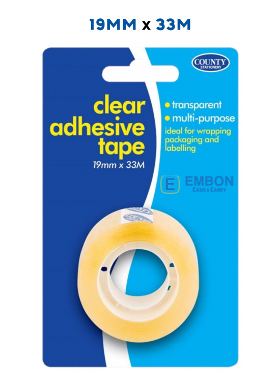 (image for) COUNTY CLEAR TAPE - 33MX19MM