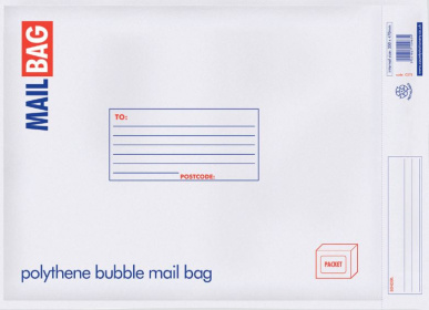 (image for) COUNTY POLY BUBBLE MAIL BAG WHITE - XLARGE 35X47CM