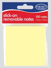 (image for) CTY STICKY NOTES 75X75MM - 100S