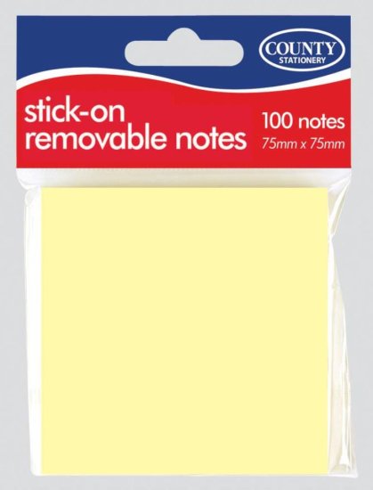 (image for) CTY STICKY NOTES 75X75MM - 100S