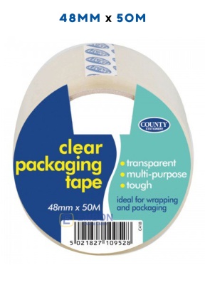 (image for) COUNTY CLEAR TAPE - 48MM X 50M