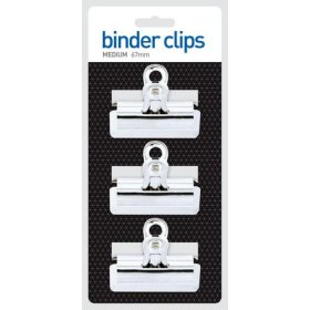 (image for) CTY BINDER CLIPS 3 CLIPS - MEDIUM