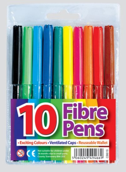 (image for) CTY FIBRE PENS - 10S