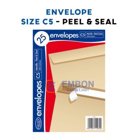 (image for) CTY ENVELOPE MANILLA P/SEAL 25 - C5