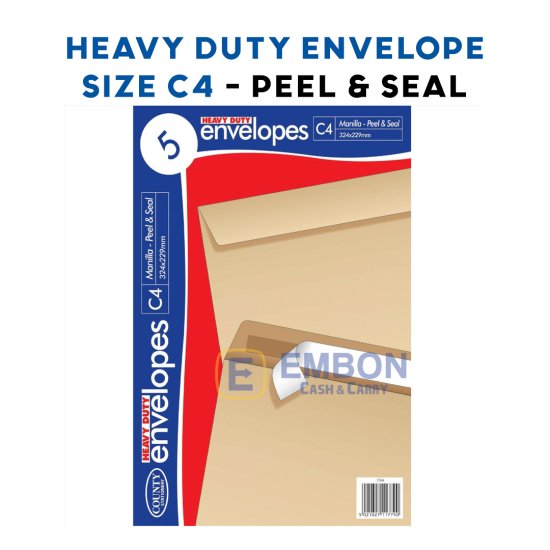 (image for) CTY ENVELOPE H/D MANI P/SEAL 5 - C4