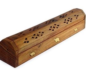 (image for) WOODEN COFFIN INCENSE HOLDER - STD