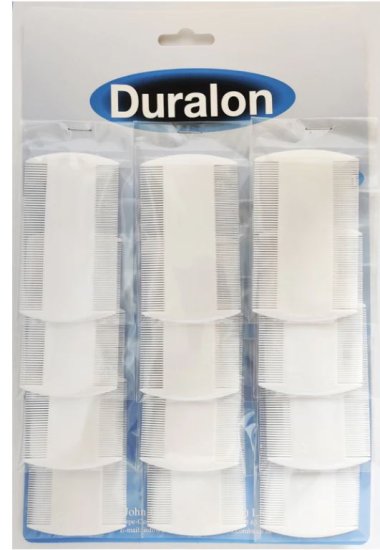 (image for) DURALON NIT COMBS WHI/BLK/SHEL - STD