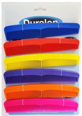 (image for) DURALON DRESS COMB COLOURED - 7.5"