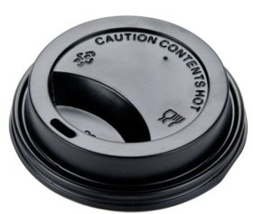 (image for) HP HOT CUP LID BLACK 100S - 12/16