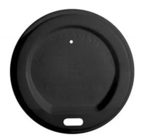 (image for) GG HOT CUP LID BLACK 100S - 12/16