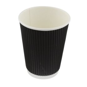 (image for) GG RIPPLE PAPER CUP BLACK 25S - 16OZ