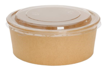 (image for) GG SALAD BOWL WITH CLEAR PET LID - 150MM