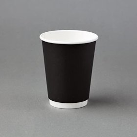 (image for) GG HOT CUP D/WALL BLACK 25S - 8OZ