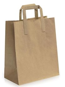 (image for) HP TAKEAWAY BAG+HANDLE BROWN - SMALL