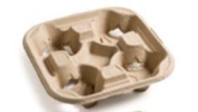 (image for) GG CUP CARRY TRAY RECYCLABLE - 4 CUP