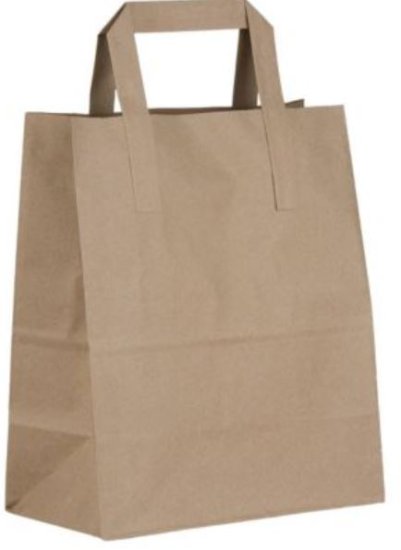 (image for) HP TAKEAWAY BAG+HANDLE BROWN - XLARGE