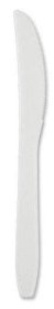(image for) HP PLASTIC KNIFE WHITE REUSE - 100S