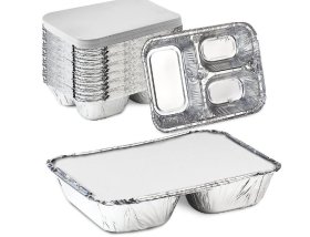 (image for) HP FOIL 3COMPARTMENT CONTAINER - 23X18C