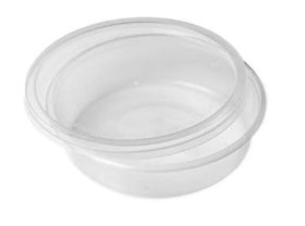 (image for) LONDON LIDS LTD LLL PLASTIC CONTAINER WITH LID ROUND MICRO WAVE SAFE 8OZ