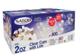 (image for) SATCO PLASTIC CONTAINER+LID - 2OZ