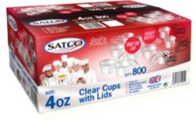 (image for) SATCO PLASTIC CONTAINER+LID - 4OZ