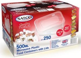 (image for) SATCO PLASTIC CONTAINER+LID - 500ML