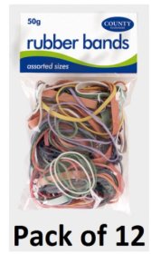 (image for) CTY RUBBER BANDS COLOUR - 50G