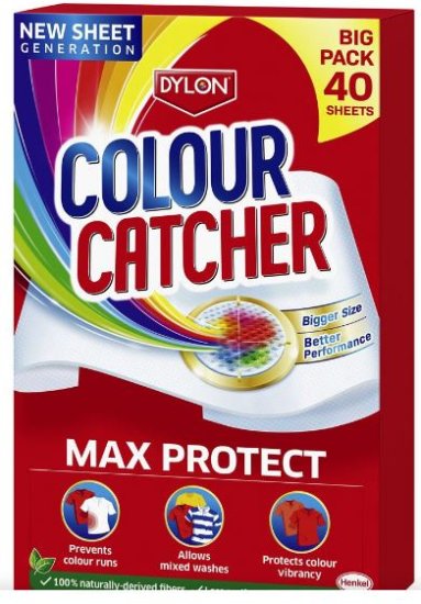 (image for) DYLON COLOUR CATCHER MAX PROTE - 40SHES