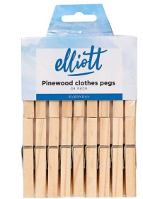 (image for) PINE WOOD CLOTHS PEGS - 36S