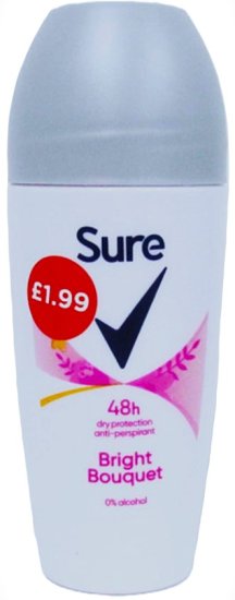 (image for) SURE ROLL ON WOMEN BRIGHT 1.99 - 50ML