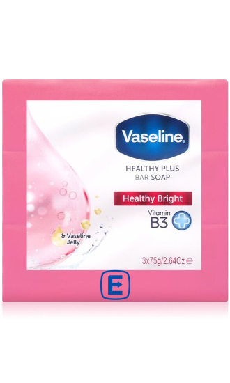 (image for) VASELINE BARSOAP HEALTHY BRIGHT - 3X75G