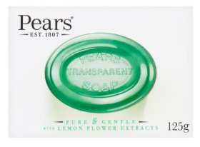 (image for) PEARS SOAP GREEN LEMON FLOWER - 125G