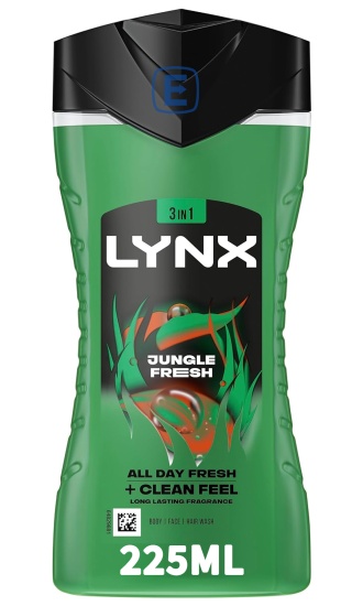 (image for) LYNX SHOWER GEL JUNGLE FRESH - 225ML