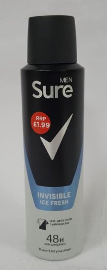 (image for) SURE APA MEN INVIS ICE PM1.99 - 150ML