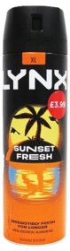 (image for) LYNX DEO BSPRAY SUNSE/FR P3.99 - 200ML
