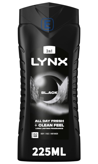 (image for) LYNX SHOWER GEL BLACK - 225ML
