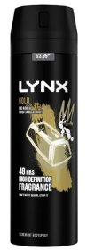 (image for) LYNX DEO B/SPRAY GOLD PM3.99 - 200ML