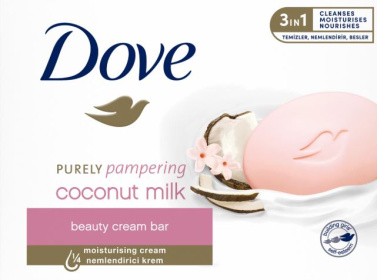 (image for) DOVE SOAP CREAM COCONUT MILK - 4X90G
