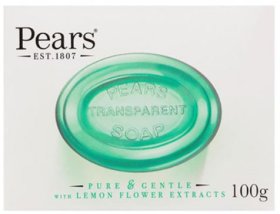 (image for) PEARS SOAP GREEN LEMON FLOWER - 100G