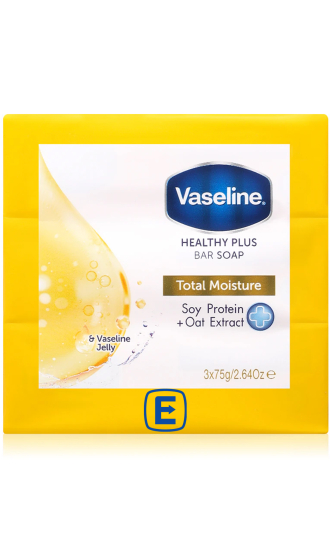 (image for) VASELINE BAR SOAP TOTAL MOISTURE - 3X75G