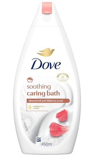 (image for) DOVE BATH SOOTHING ALMOND&HIBI - 450ML