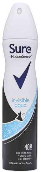 (image for) SURE APA WOMEN INVISI/AQUA - 250ML