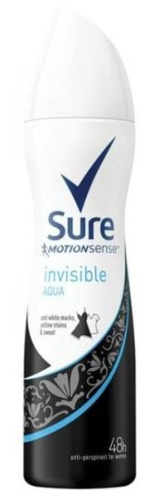 (image for) SURE APA WOMEN INVISIBLE AQUA - 150ML