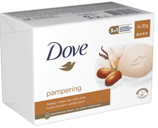 (image for) DOVE SOAP CREAM SHEA BUTTER - 4X90G