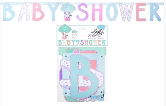 (image for) SEL BABY SHOWER LETTER BANNER - 213CM