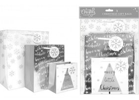 (image for) XMAS GIFT BAGS SILVER JOY - 3S